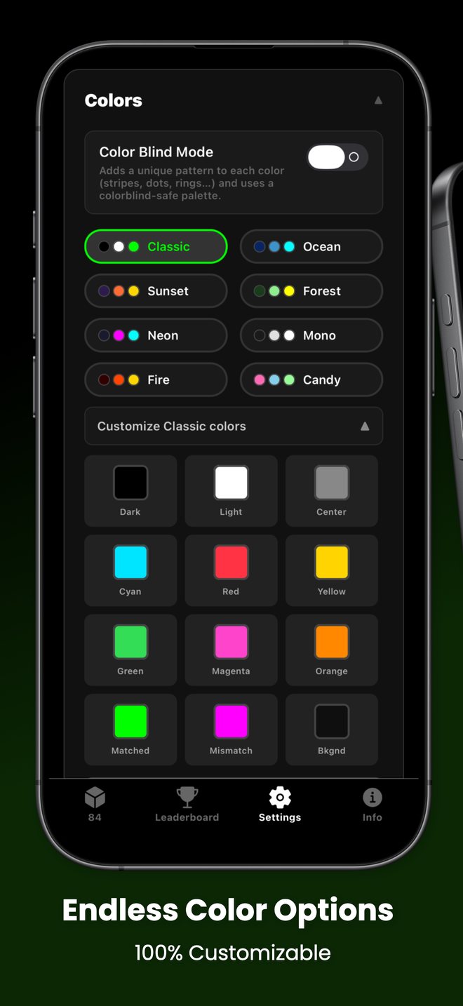 Endless color options, 100% customizable.